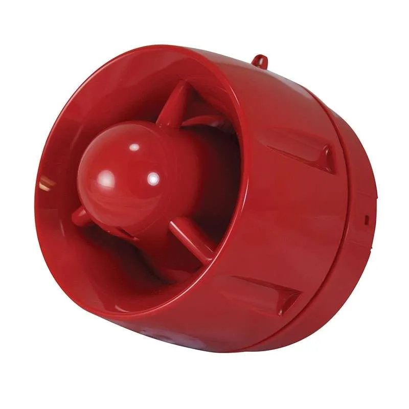 C-Tec Hi-Output 103dB Wall Sounder, Shallow, Red