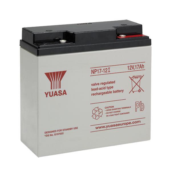 Yuasa 12V 17AH Battery Inverted Terminals (NP17-12)