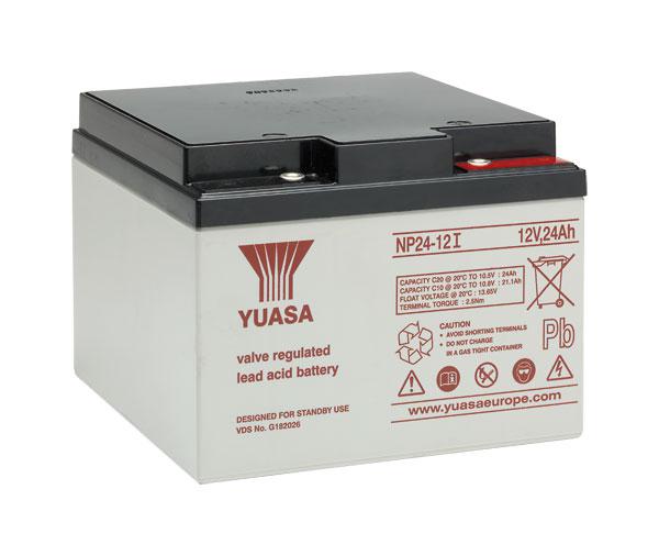 Yuasa SLA Battery 12V 24Ah (NP24-12)  L166 x W175 x H125 9Kg