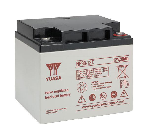 Yuasa SLA Battery (NP38-12) 12V 38Ah L197 x W164 x H170 14.20Kg