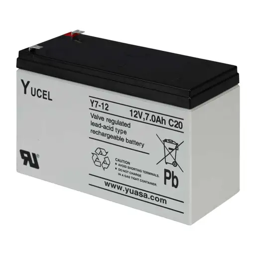 Yuasa SLA Battery (Yucel 7-12) 12V 7Ah L151 x W65 H98 2.65Kg