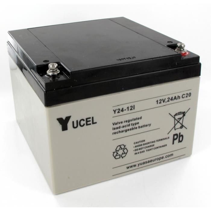 Yuasa SLA Battery (Yucel 24-12) 12V 24Ah L166 x W175 x H125 9Kg