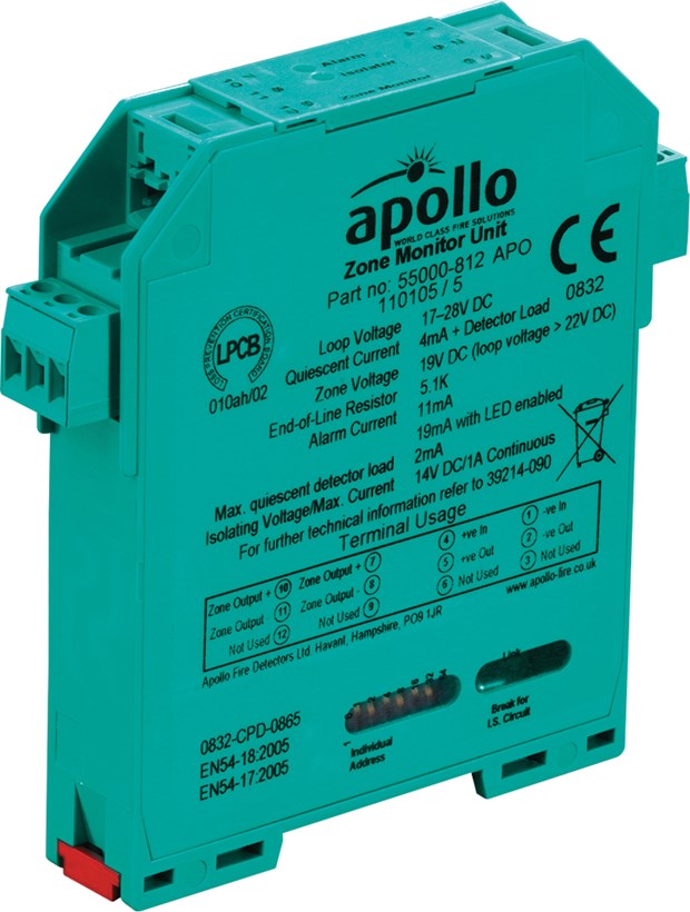 Apollo XP95 Din Rail Zone Monitor