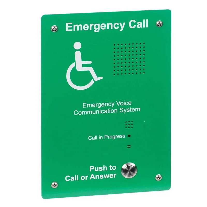 EVC302GF Refuge Alarm Outstation, Green Flush Mount (Type B)