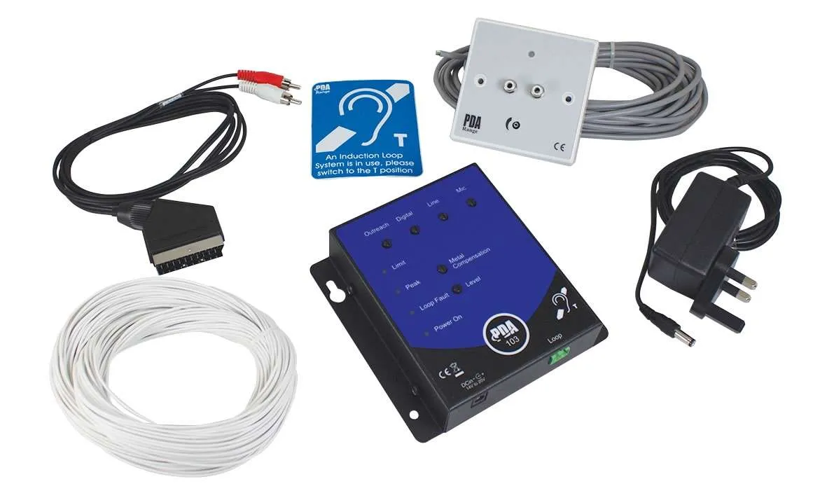 C-TEC TV LOUNGE INDUCTION LOOP KIT 50M2 WITH CONNECTION PLATE