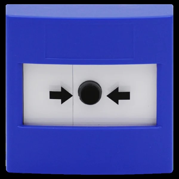 STI - Blue Dual Mount ( Flush or Surface) Resettable Call Point, Double Pole Changeover