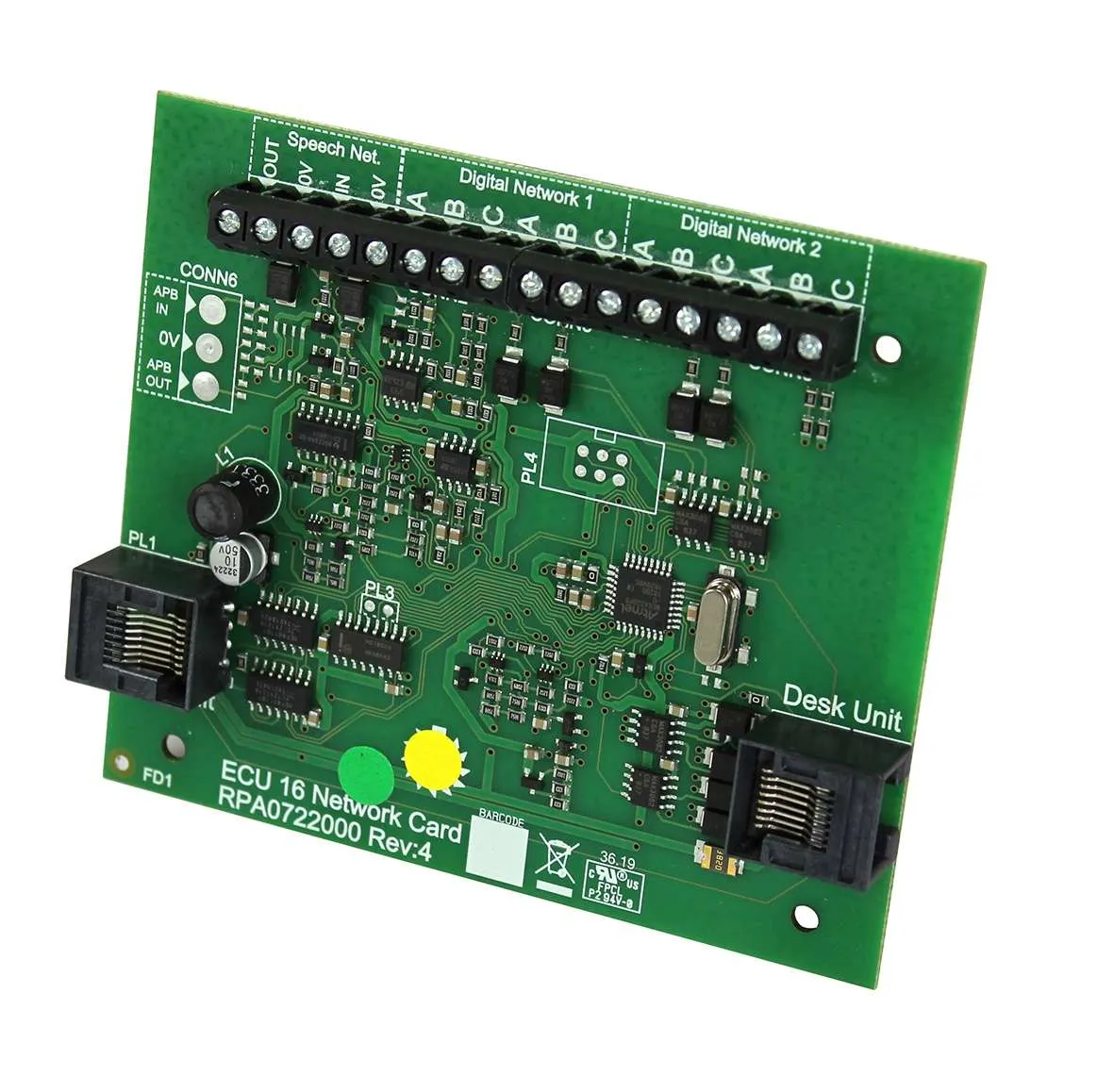 ECU723 INTERFACE/NETWORK COMMUNICATION CARD FOR ECU4, 8 & 16