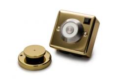 Flush Brass Single Gang Door Retainer 24V DC