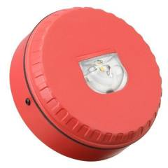 Eaton 812005FULL-0107X Solista LX Wall LED Beacon, Deep Base, E45, Red Flash, Red Housing and Base