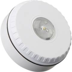 Eaton 812022FULL-0123X Solista LX Ceiling LED Beacon, Shallow Base, E35, Red Flash, White Housing and Base