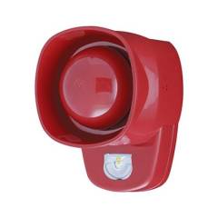 Eaton 8500045FULL-0045X Symphoni G1 LX LED Sounder Beacon, Red Flash, Red Housing