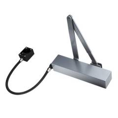 EXIDOR 9870-SQ ELECTRO-MAGNETIC DOOR CLOSER 24V DC - SILVER FINISH VERSION - SQUARE COVER