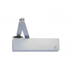 Arrow Manual Door Closer, Satin Stainless Steel c/w Matching Arm