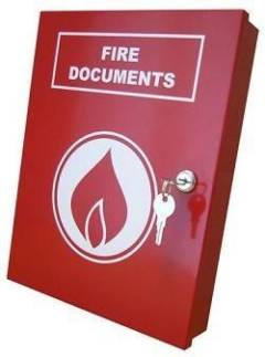 ELMDENE FIRE DOCUMENT BOX - RED - A4-DOC-BOX-R-FIRE