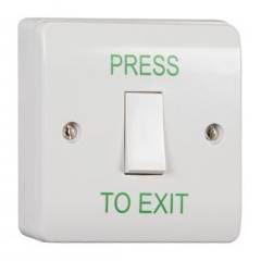 Securefast AEB1NR Exit Button with Surface Box, White