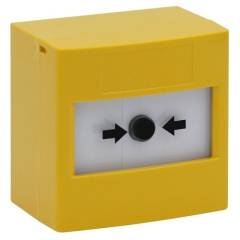 STI - Yellow Dual Mount (Flush or Surface) Resettable Call Point, Single Pole Changeover