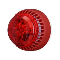 Roshni Red Sounder/LED Beacon 18-28V DC 21mA 102 dB (No Base)