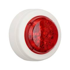 Solista White Ceiling Beacon with red lens (no Base)