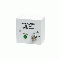 T2 SOLUTIONS FIRE ALARM MAINS ISOLATOR SWITCH - BS5839 COMPLIANT - WHITE - 400-210W